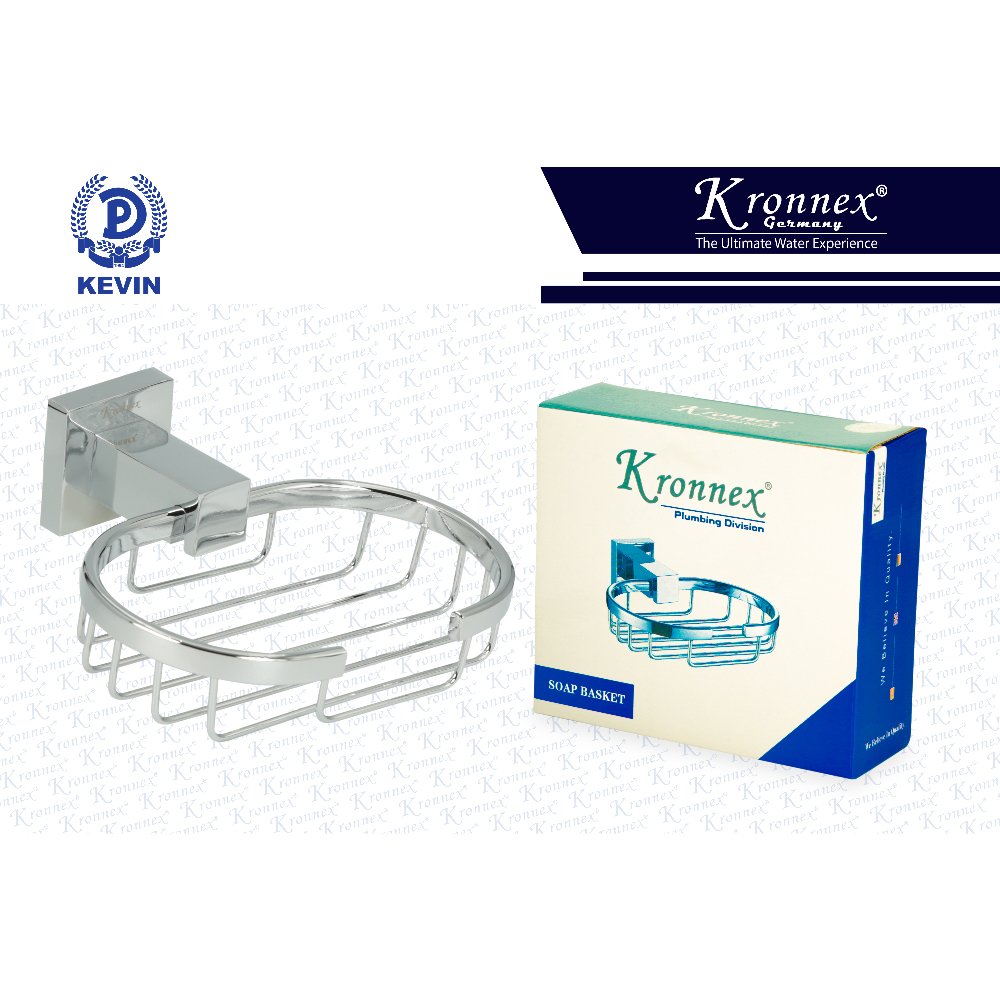 SOAP BASKET  BRASS (OVAL) -KRONNEX