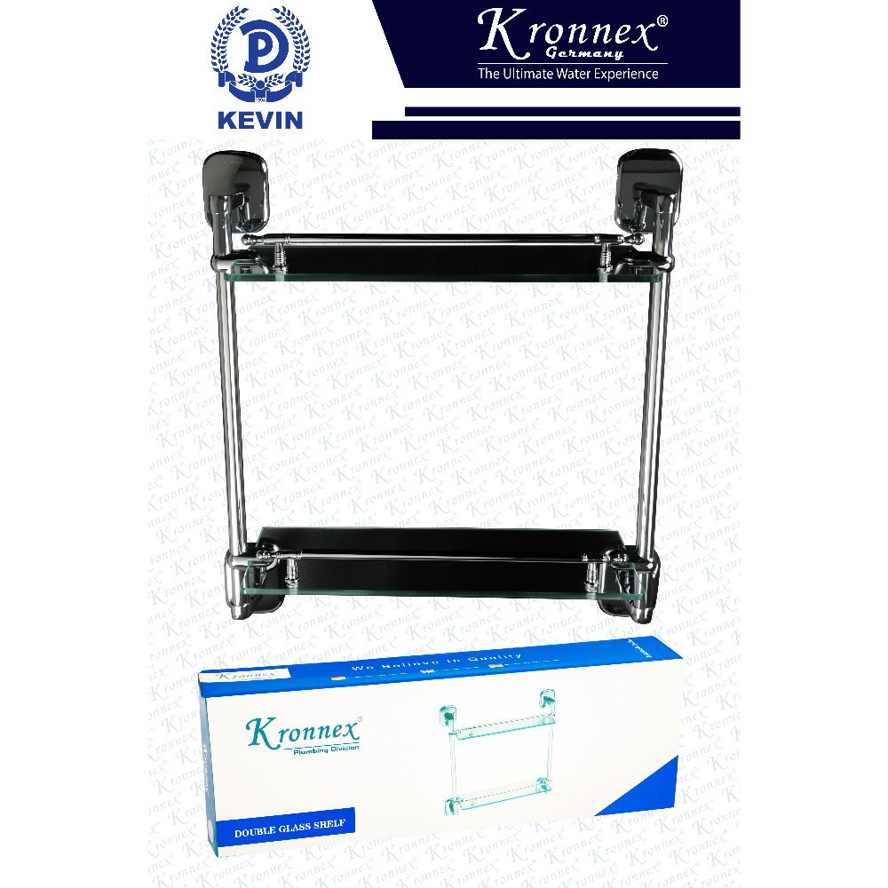 GLASS SHELF DOUBLE - KRONNEX