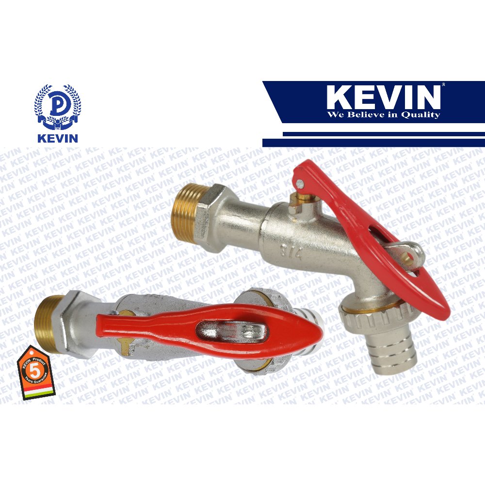 KEVIN LOCKING GARDEN TAP 3/4 -BRASS