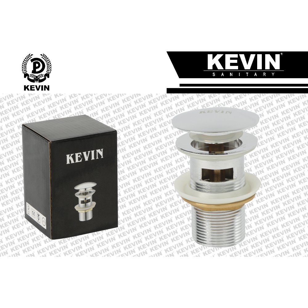 SQ BRASS SINK WASTE PUSH 1 1/4